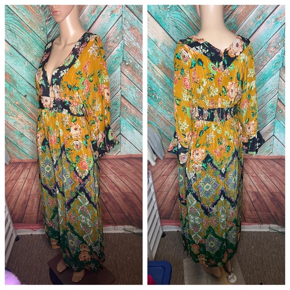 Anthropologie Floral Maxi Dress - Multicolor - Picture 4 of 12